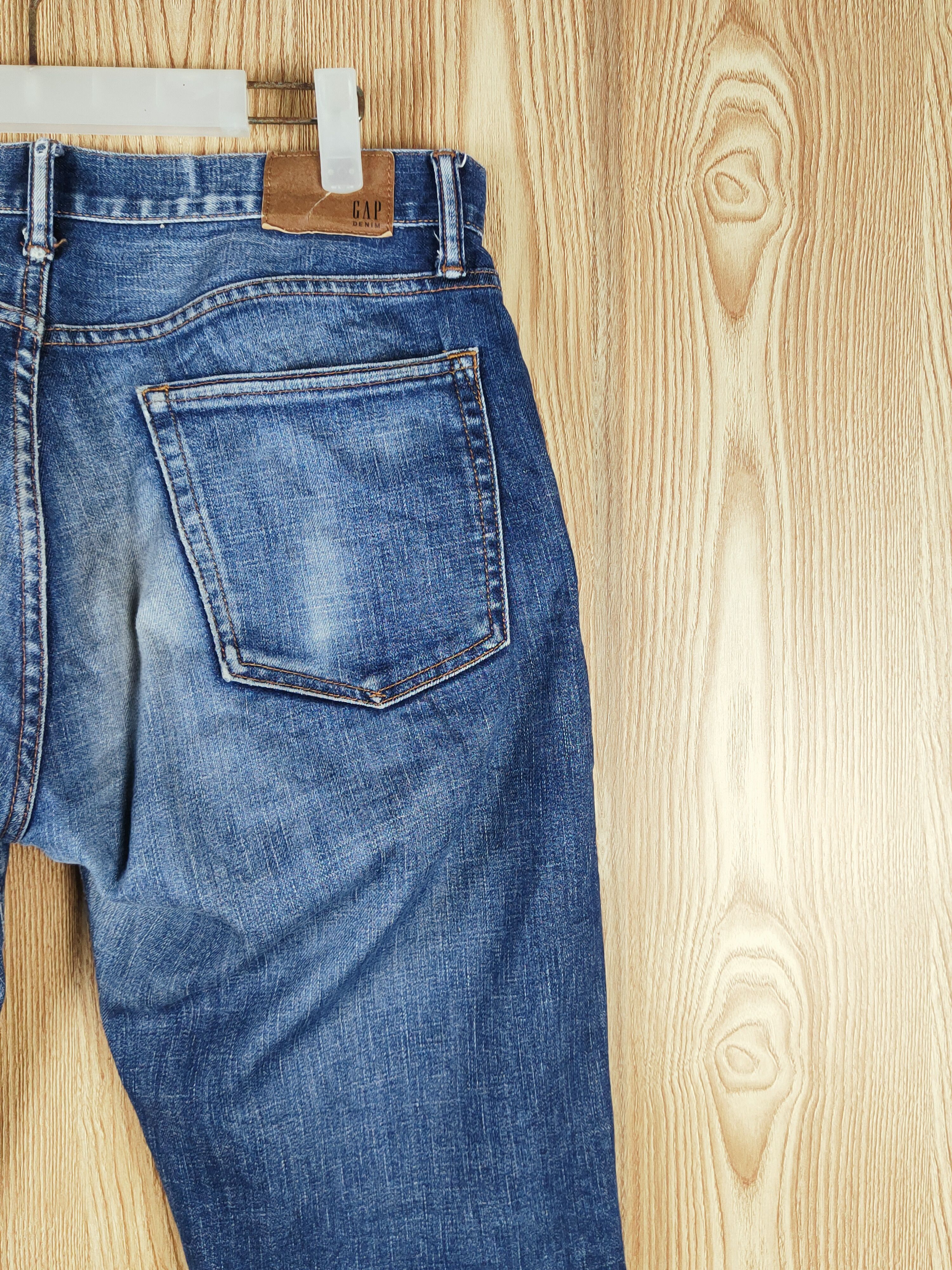 Gap Gap Blue Faded Distressed Ripped Jeans #S2716 Size US 32 / EU 48 - 11 Thumbnail