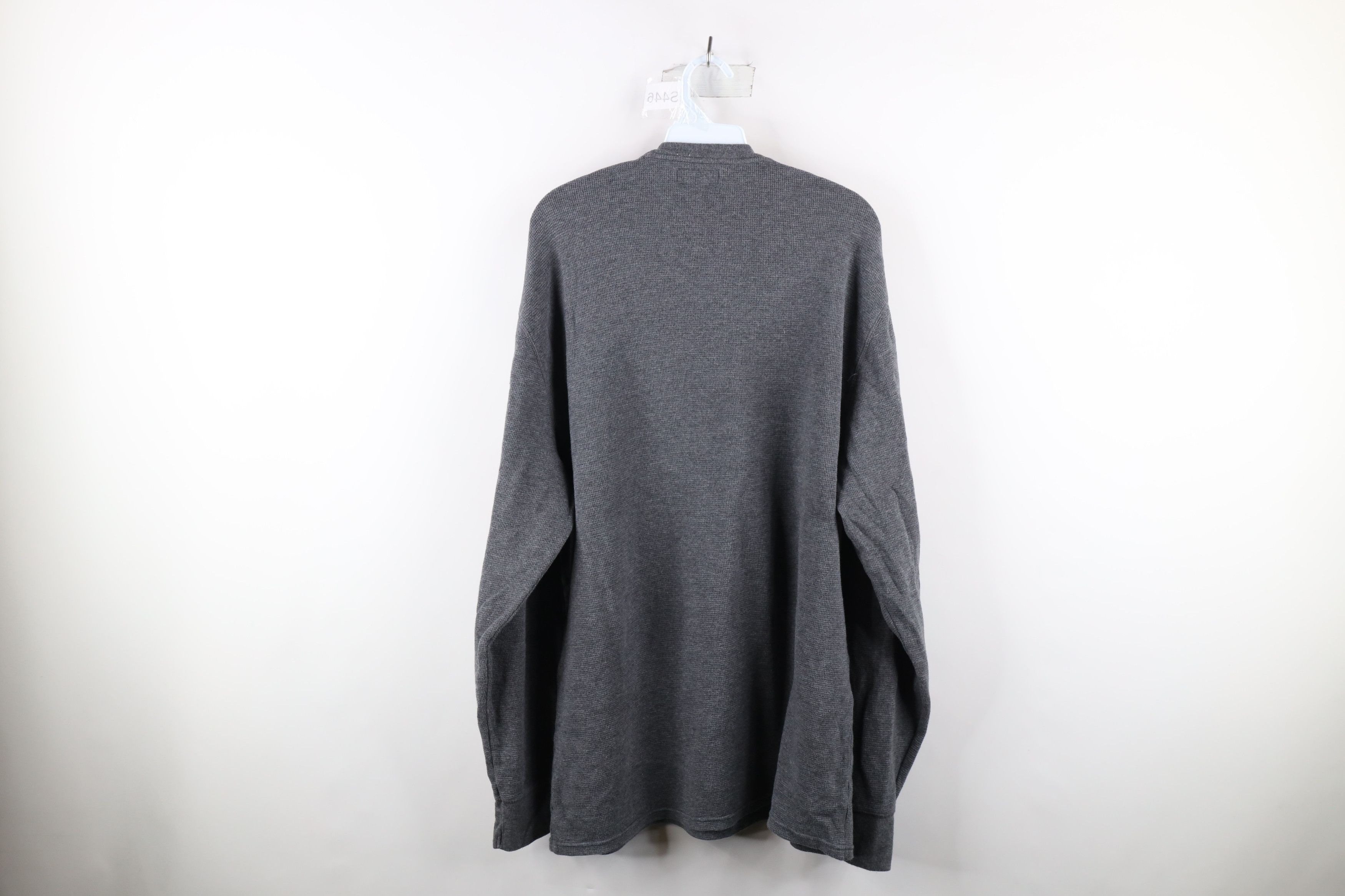 Ralph Lauren Vintage Ralph Lauren Waffle Knit Long Sleeve T-Shirt Gray Size US XXL / EU 58 / 5 - 6 Thumbnail