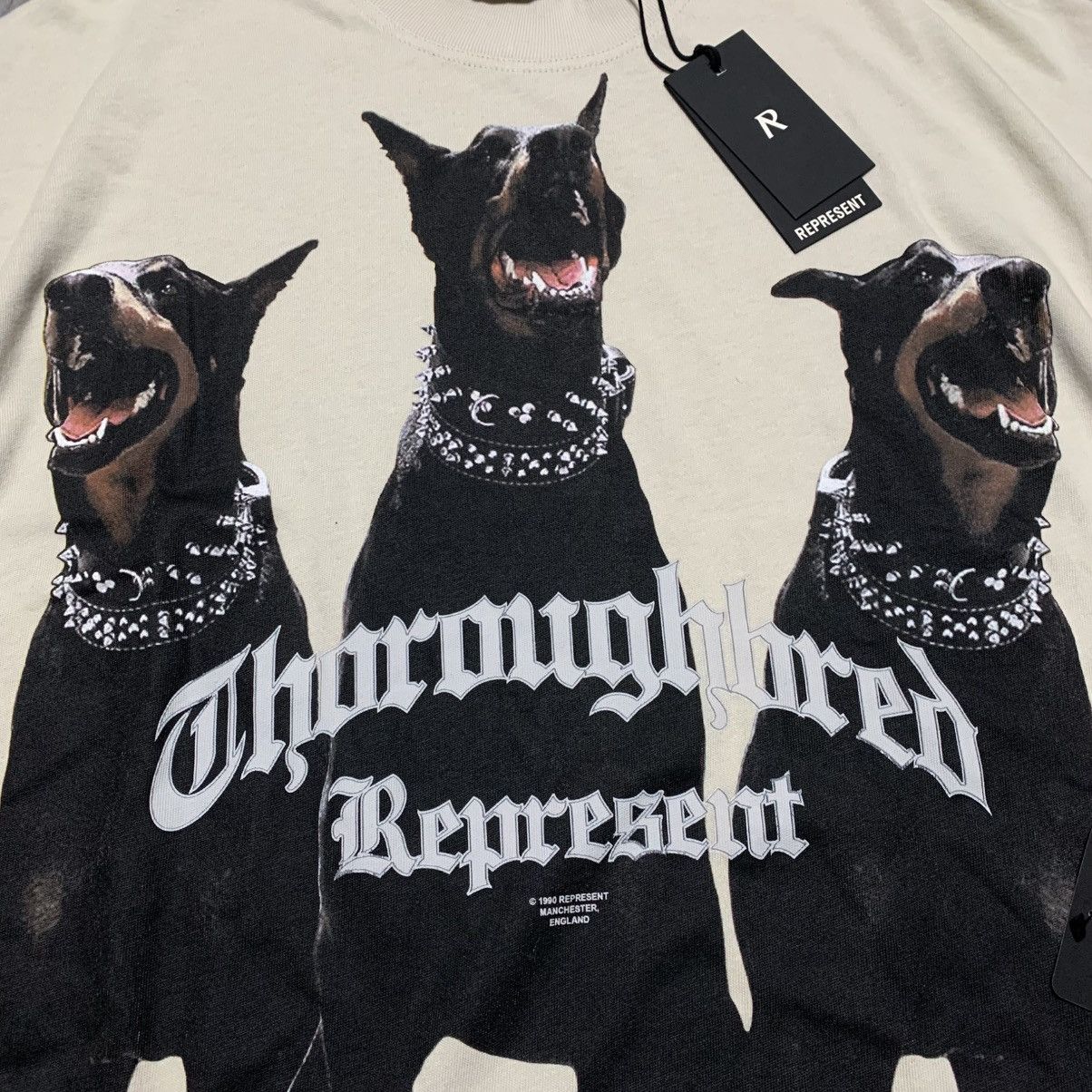 Represent Clo. Represent Small Tee Thoroughbred Dog Vintage White T-Shirt Size US S / EU 44-46 / 1 - 4 Thumbnail