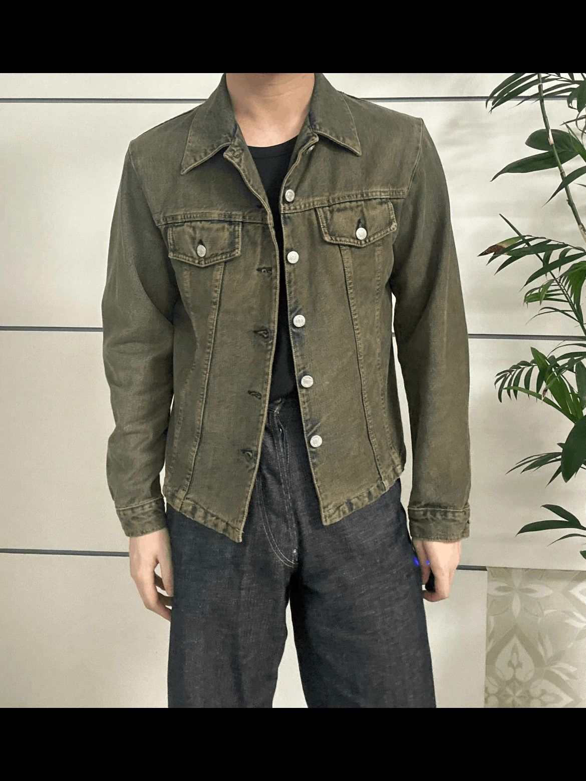 Helmut Lang Sz 46 Helmut Land Mud Wash Classic Denim Jacket Size US S / EU 44-46 / 1 - 7 Thumbnail