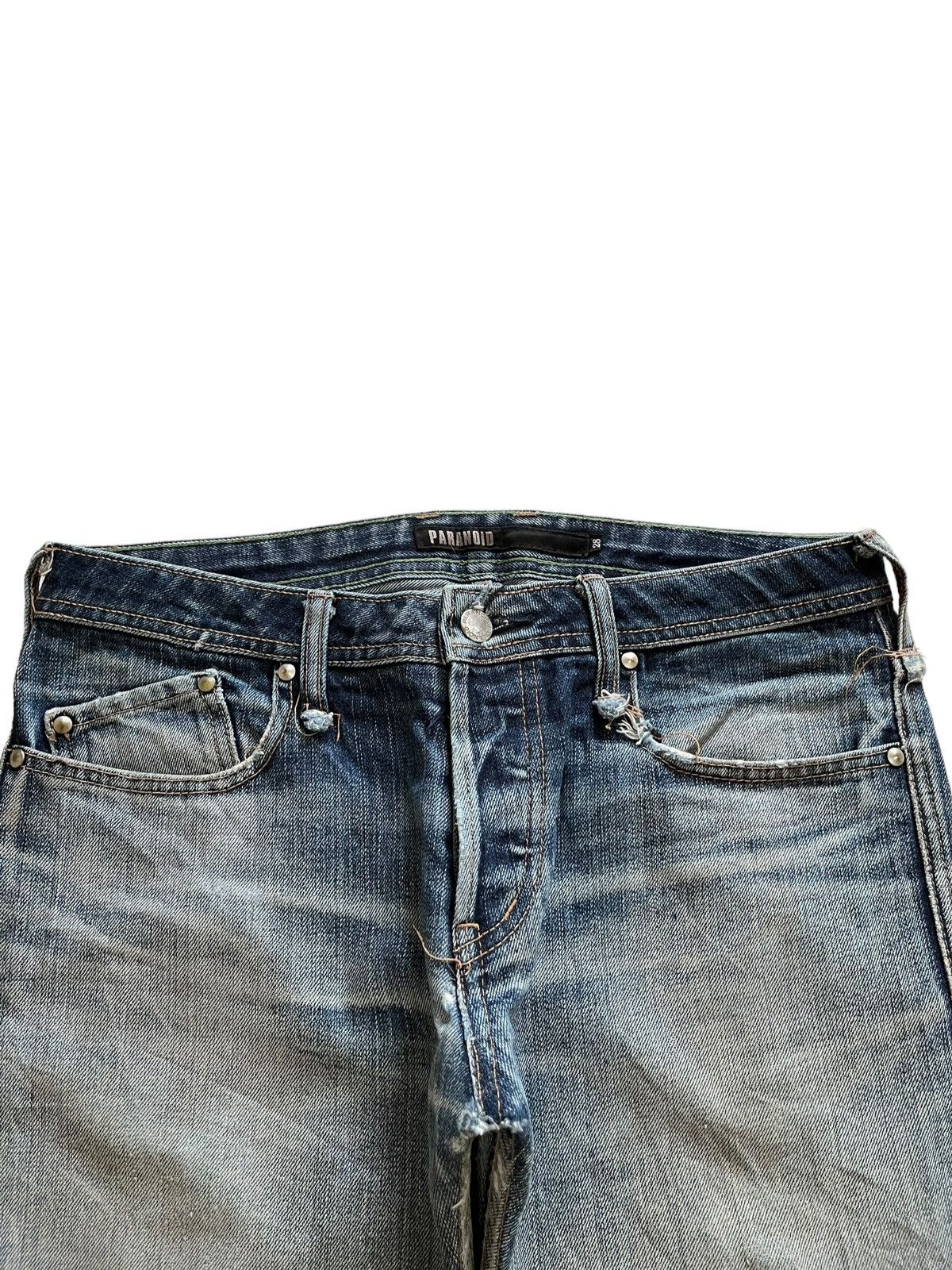Japanese Brand Vintage Japanese Brand Fade Wash Distressed Flared Jeans Size US 30 / EU 46 - 4 Thumbnail