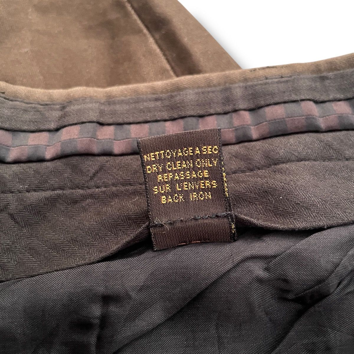 Louis Vuitton VINTAGE Louis Vuitton Brown Side-belted Chino Pants Size US 35 - 8 Thumbnail