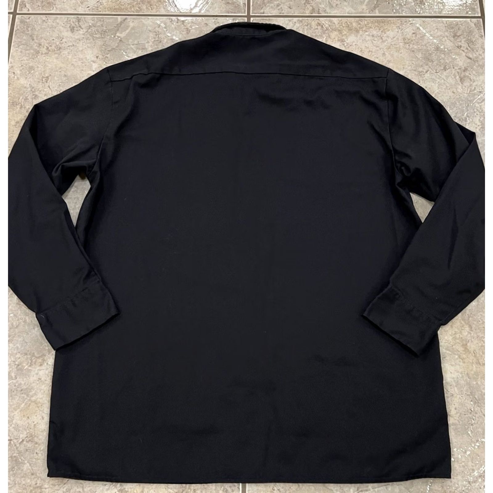 Dickies Dickies Black Long Sleeve Shirt Mens L Twill Work Shirt Uniform Mechanic Size US L / EU 52-54 / 3 - 6 Thumbnail