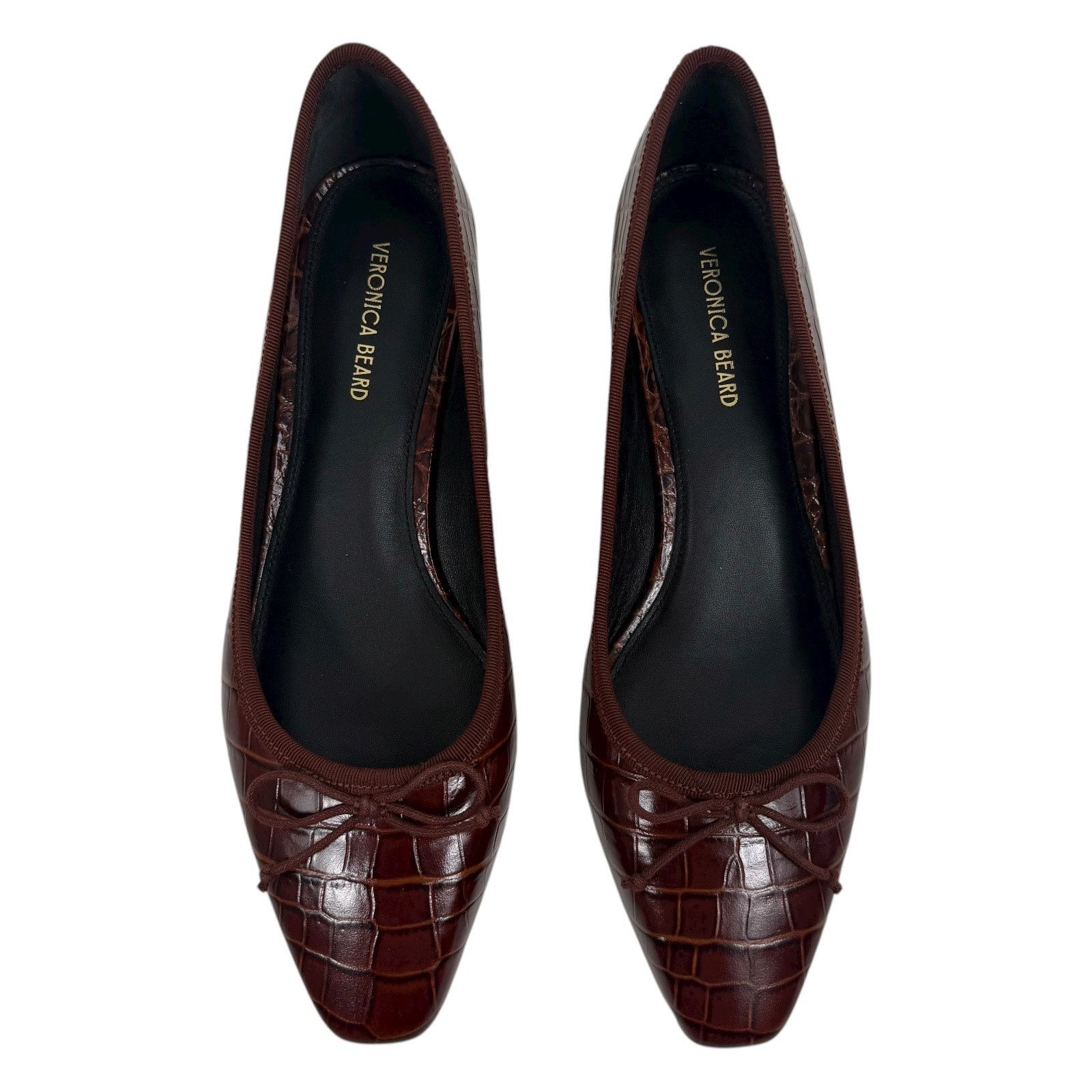 Veronica Beard Veronica Beard Cecile Bow Leather Pump Brown Size 7M Size US 7.5 / IT 37.5 - 5 Thumbnail