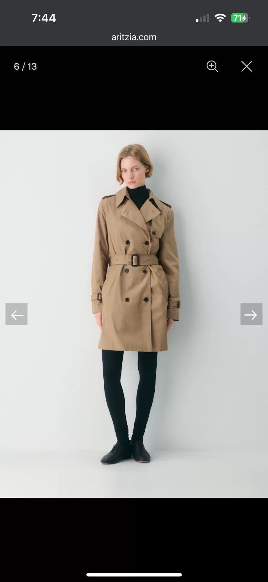 Aritzia Aritzia Finch Mid-Length Trench Coat Size XS / US 0-2 / IT 36-38 - 9 Thumbnail