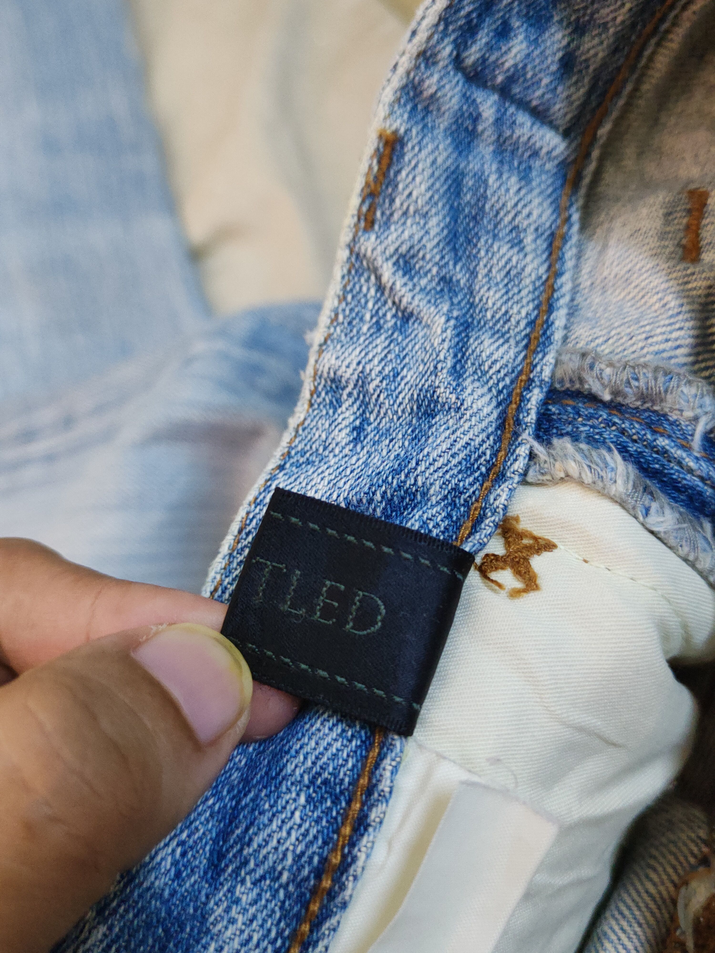 Japanese Brand Untitled Blue Distressed Multipocket Denim #S1586 Size 28" / US 6 / IT 42 - 15 Thumbnail
