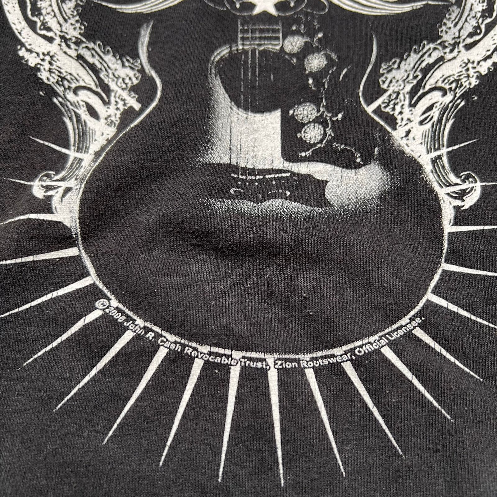 Vintage Vintage Johnny Cash T-Shirt: 2006 Zion Sz XXL Y2K Distress Size US XXL / EU 58 / 5 - 3 Thumbnail