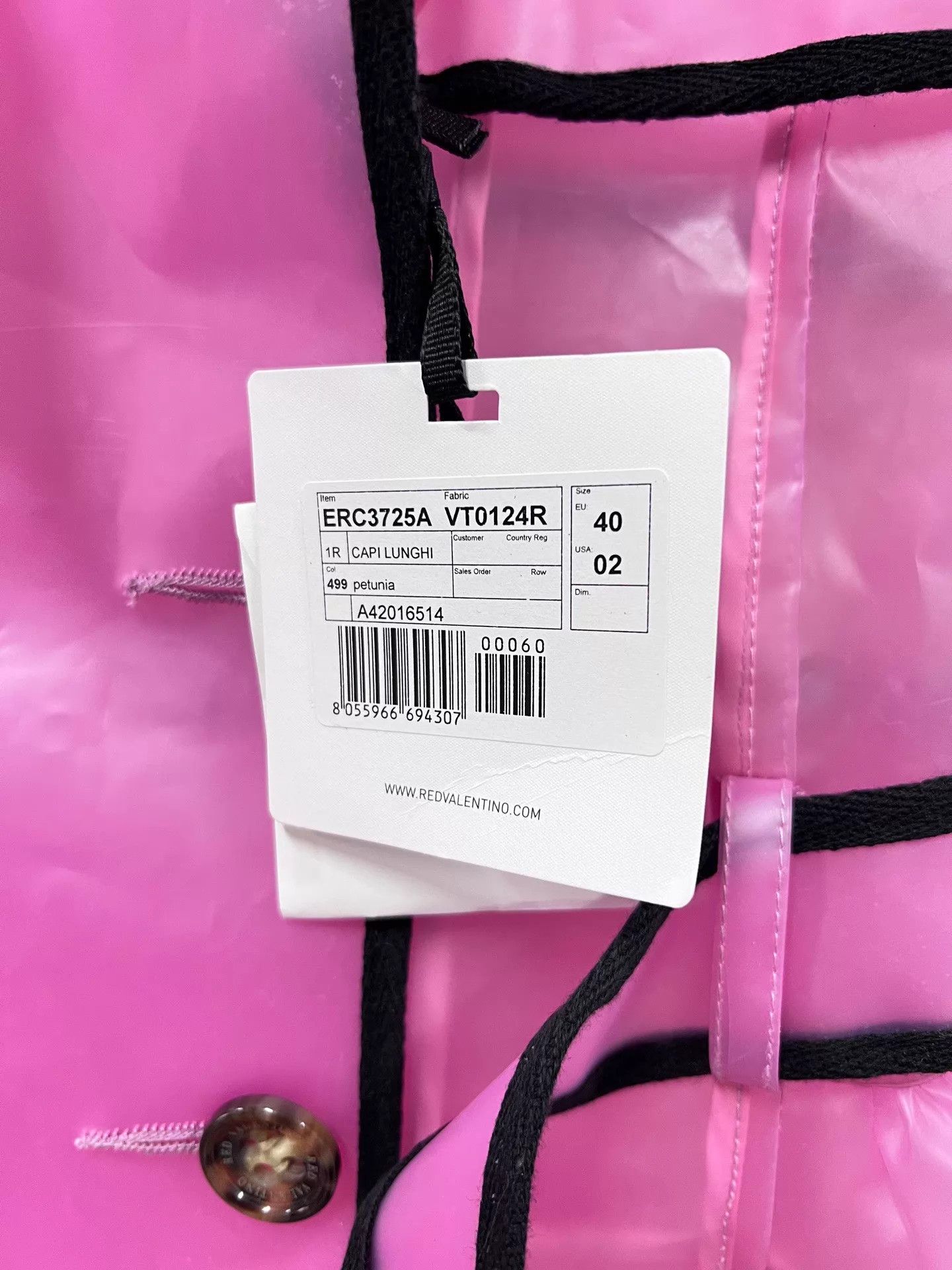 Valentino Valentino Runway Waterproof Midi Trench Coat 40 New w/Tags Size S / US 4 / IT 40 - 3 Thumbnail