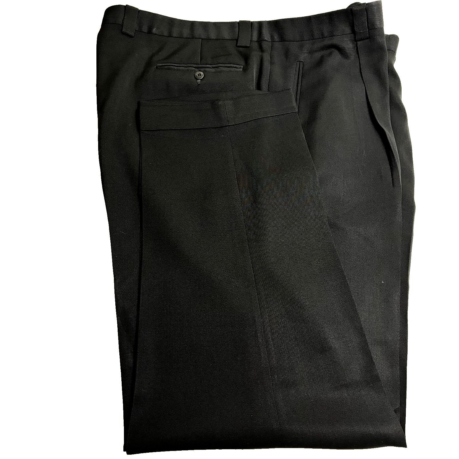 Zanella Zanella for Nordstrom Men's Pleated Dress Pants Black 44x31. Size 44L - 1 Thumbnail