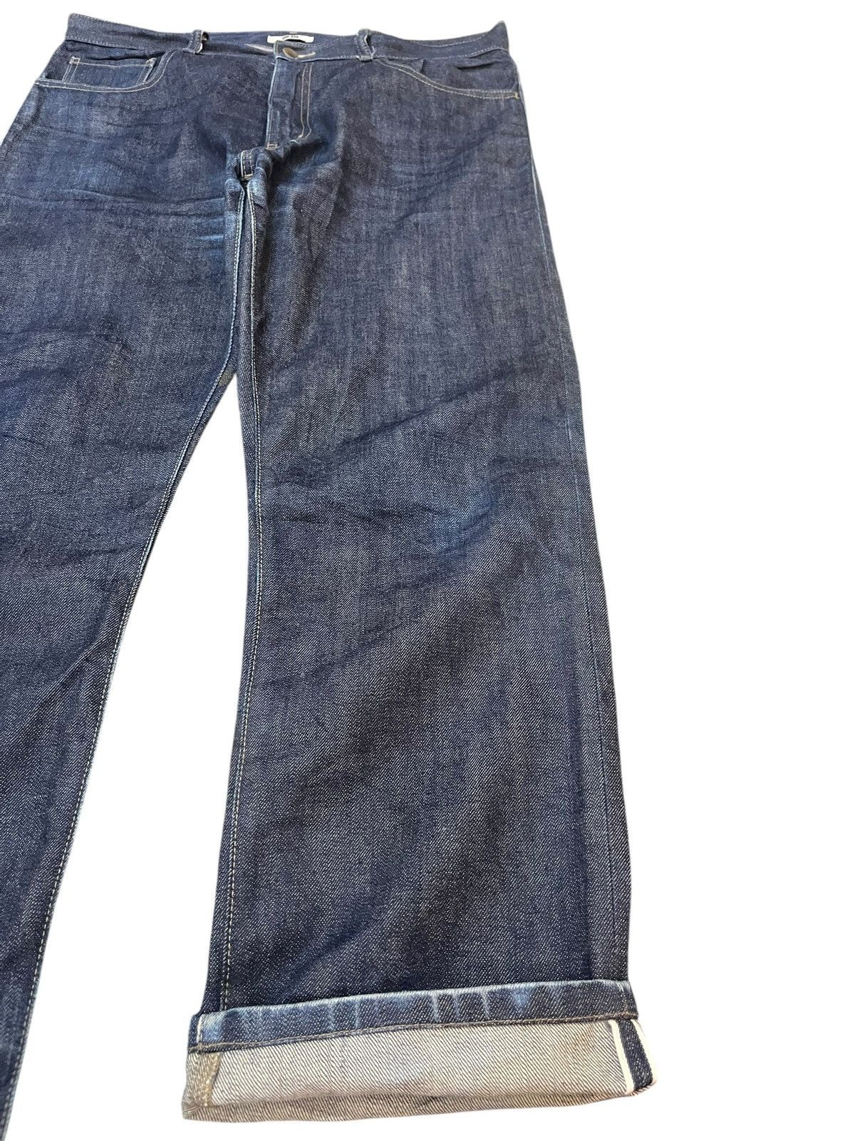 14th Addiction × Japanese Brand Vintage Uniqlo U Selvedge 5oz Denim Size US 35 - 5 Thumbnail