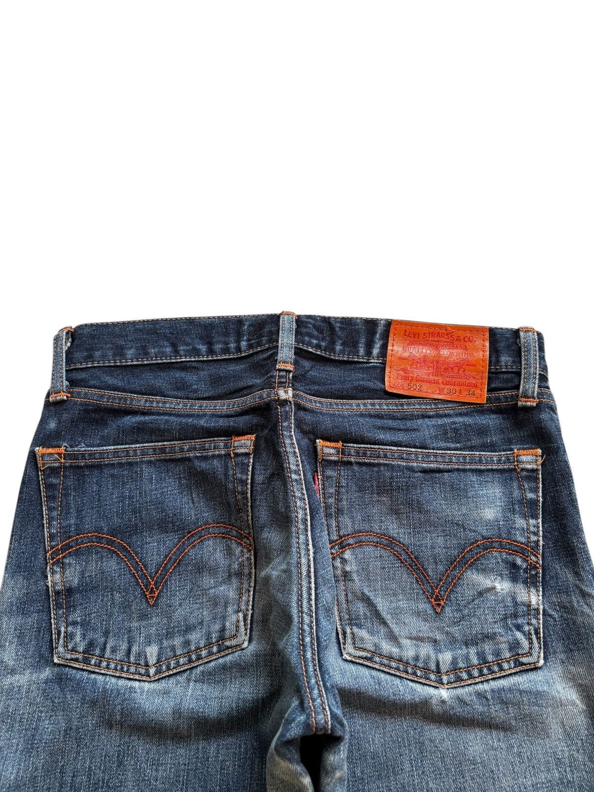 LVC × Levi's × Levi's Vintage Clothing Vintage 90s Levis 502 Faded Mud Wash Distress Rip Loose Jean Size US 30 / EU 46 - 8 Thumbnail