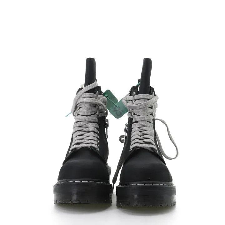 Dr. Martens × Rick Owens Rick Owens x Dr. Martens 1460 Black Distressed Zip Boots Size US 6 / EU 39 - 2 Thumbnail