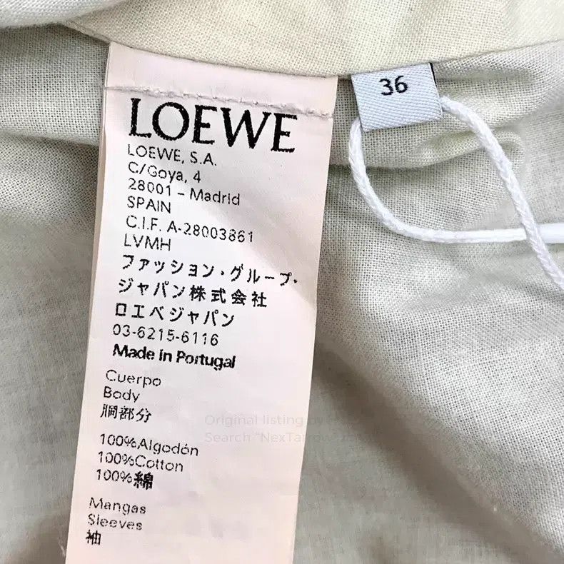 Loewe Loewe Green cotton stand collar zip long-sleeve jacket Size XS / US 0-2 / IT 36-38 - 7 Thumbnail