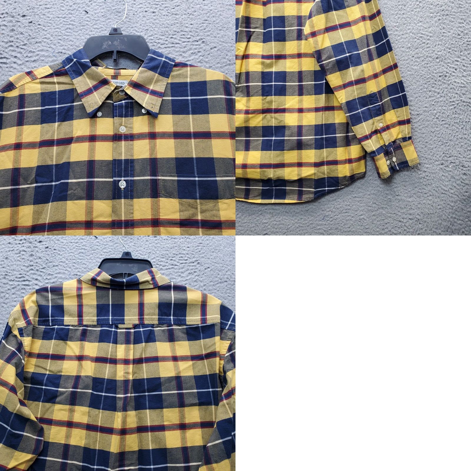 Vintage John Ashford Shirt Mens XL Multi Plaid Cotton Button-Up EUC Size US XL / EU 56 / 4 - 8 Thumbnail