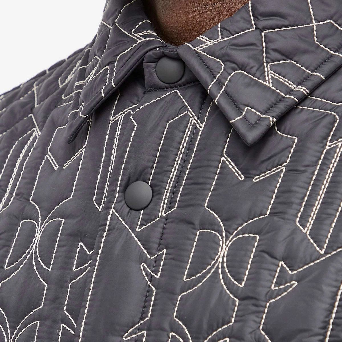 Palm Angels o1y0325 Shell Jacket in Black/White Size US XL / EU 56 / 4 - 2 Thumbnail
