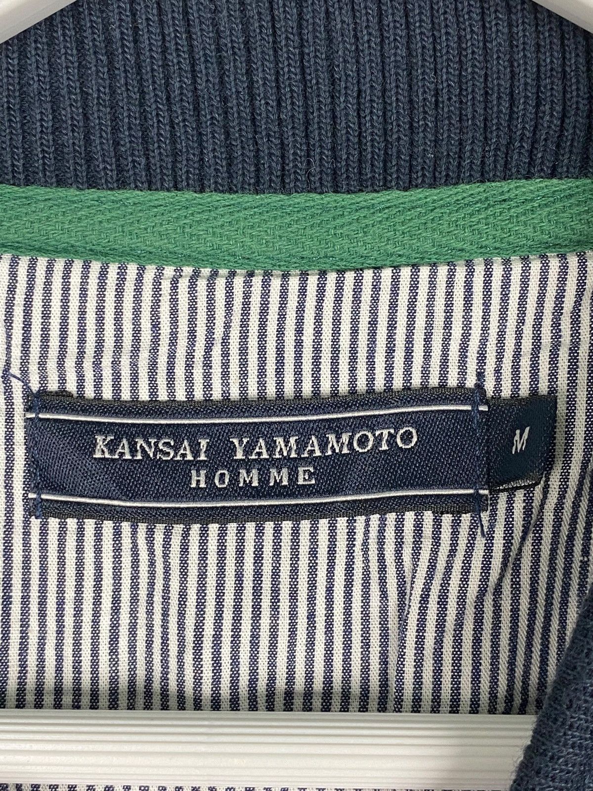 Kansai Yamamoto × Vintage Vintage Kansai Yamamoto Quater Zip Sweatshirt Navy Blue Size US M / EU 48-50 / 2 - 11 Thumbnail
