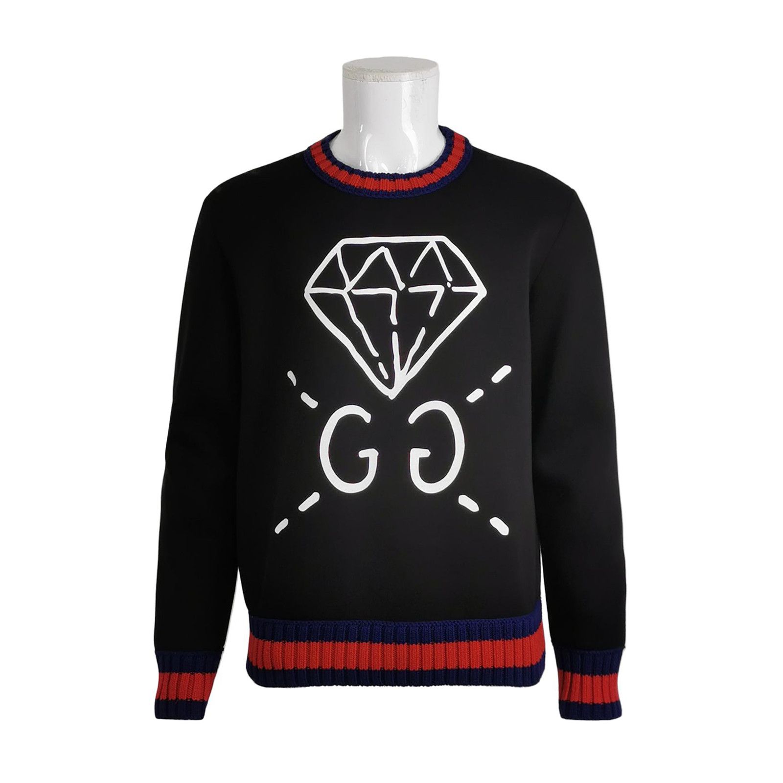 Gucci Gucci Diamond GG Web Stripe Sweatshirt L Size US L / EU 52-54 / 3 - 1 Thumbnail
