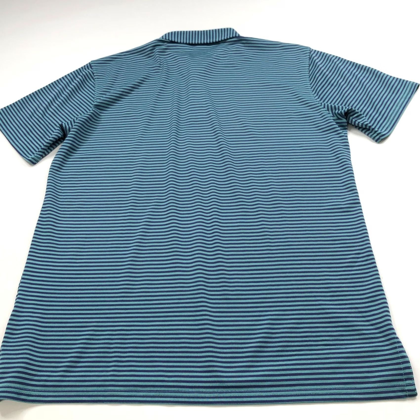 Vintage Holderness & Bourne Polo Shirt LG Golf SS Button Striped Blue Green Shirt Men's Size US L / EU 52-54 / 3 - 4 Thumbnail