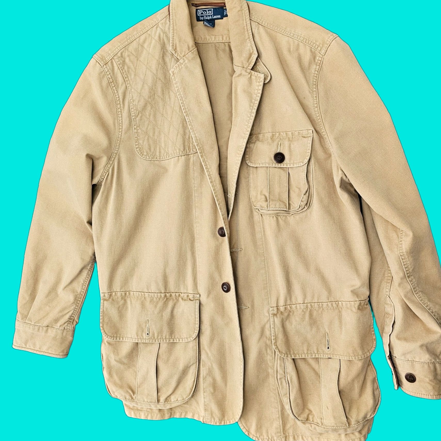 Polo Ralph Lauren Polo Ralph Lauren Field Jacket Size XL Canvas Leather Trim Sportsman Half Belt Size US XL / EU 56 / 4 - 1 Thumbnail
