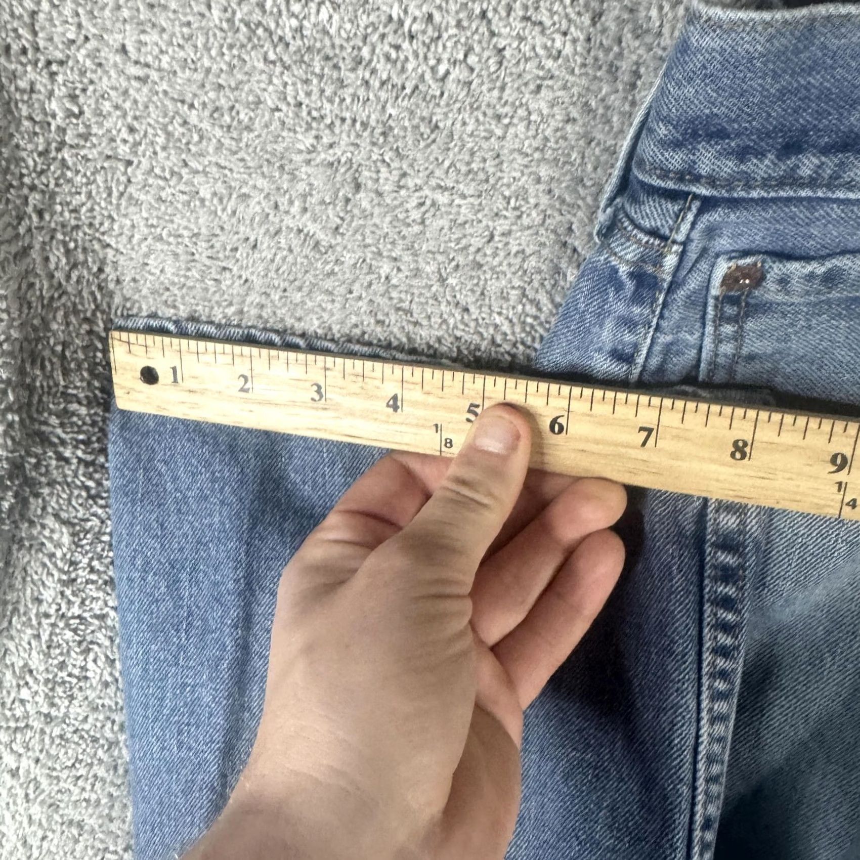 Levi's Levi's 505 Jeans Mens 38x29 Light Wash Denim Straight Regular Fit Casual Denim Pants blue straight leg 505 Mens Size US 38 / EU 54 - 4 Thumbnail