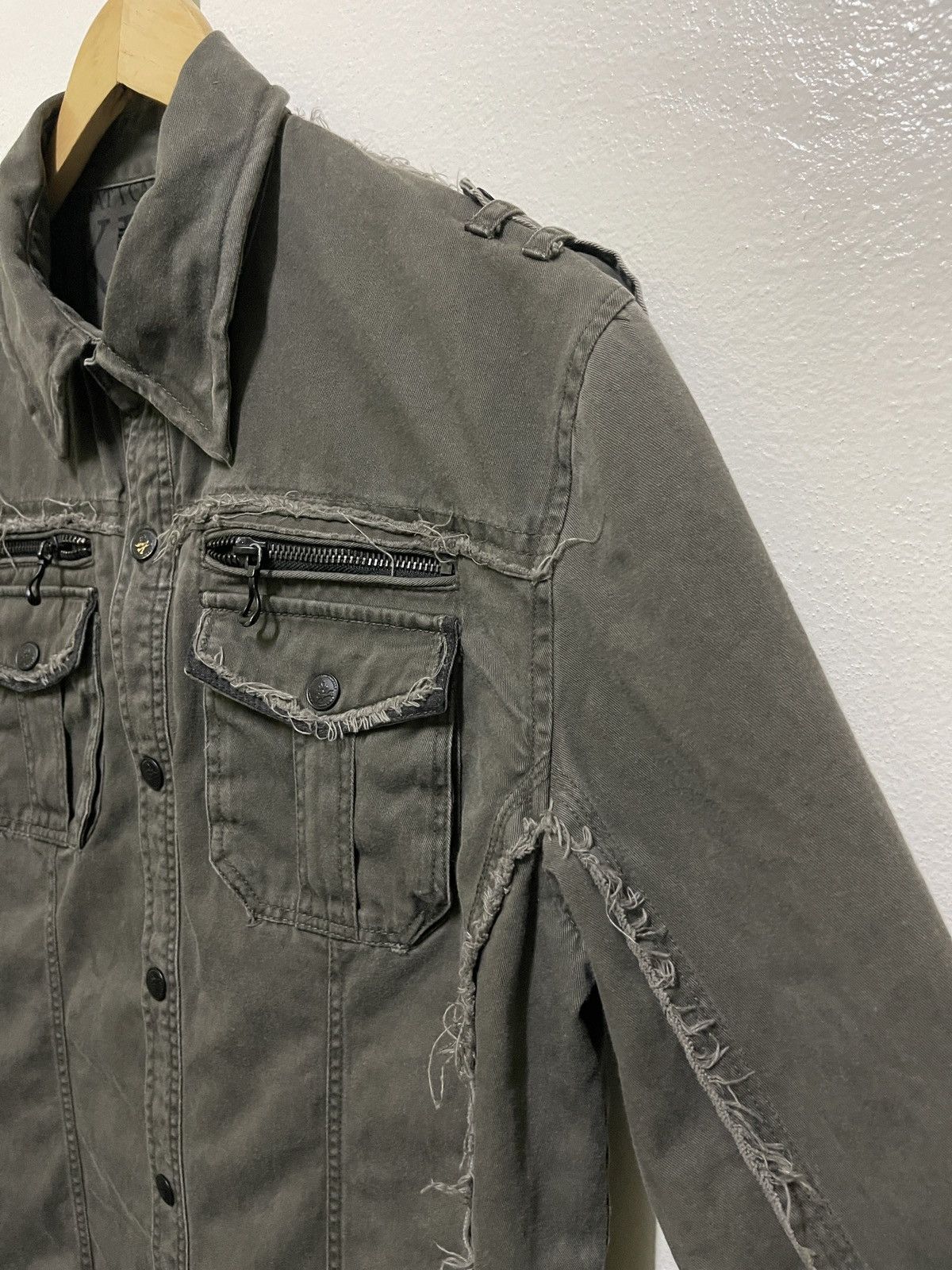 In The Attic Army Shirt Distressed Size US XL / EU 56 / 4 - 4 Thumbnail