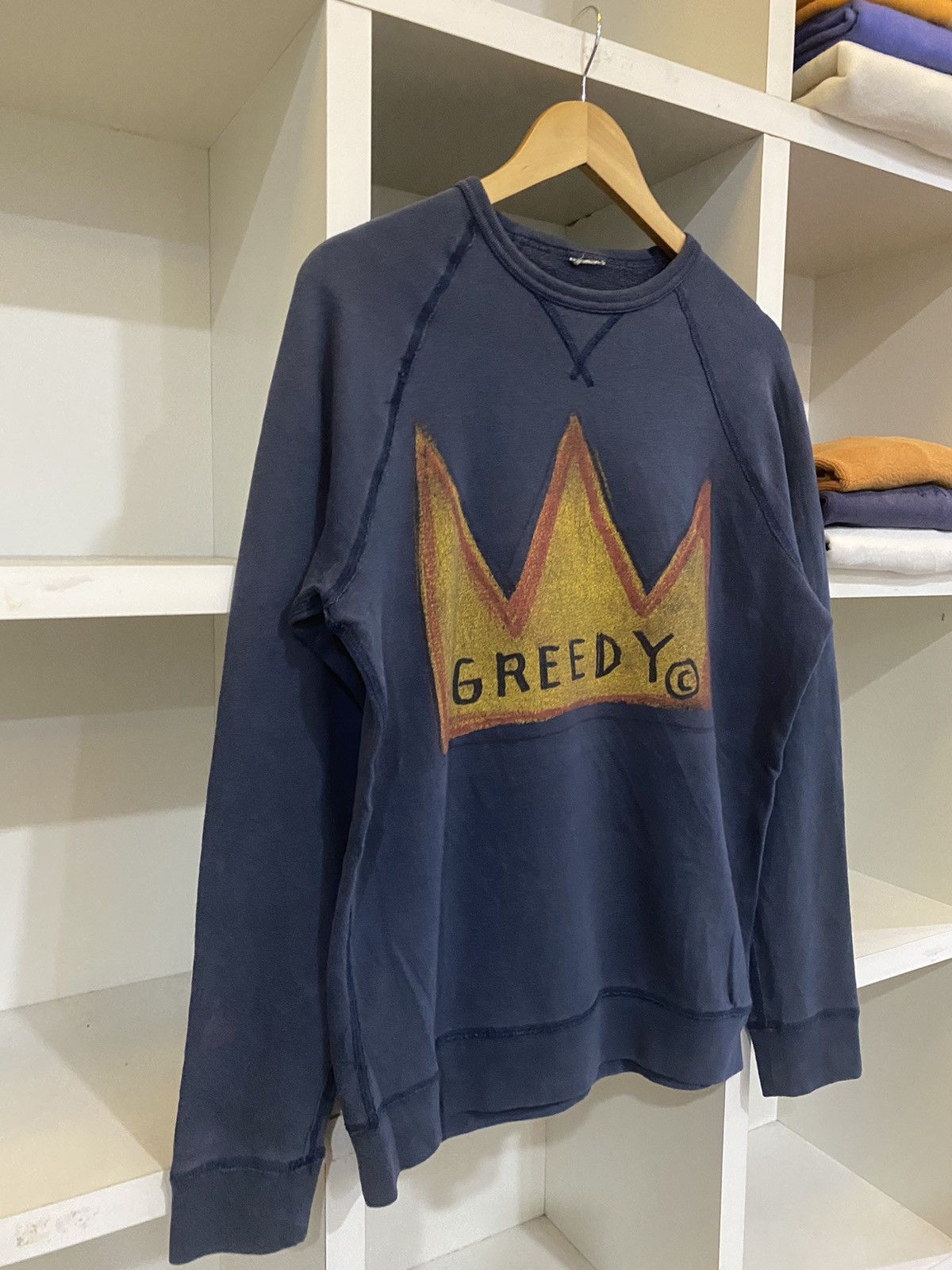 Greedy Genius × Vintage Vintage Greedy Sweatshirt Size US S / EU 44-46 / 1 - 4 Thumbnail