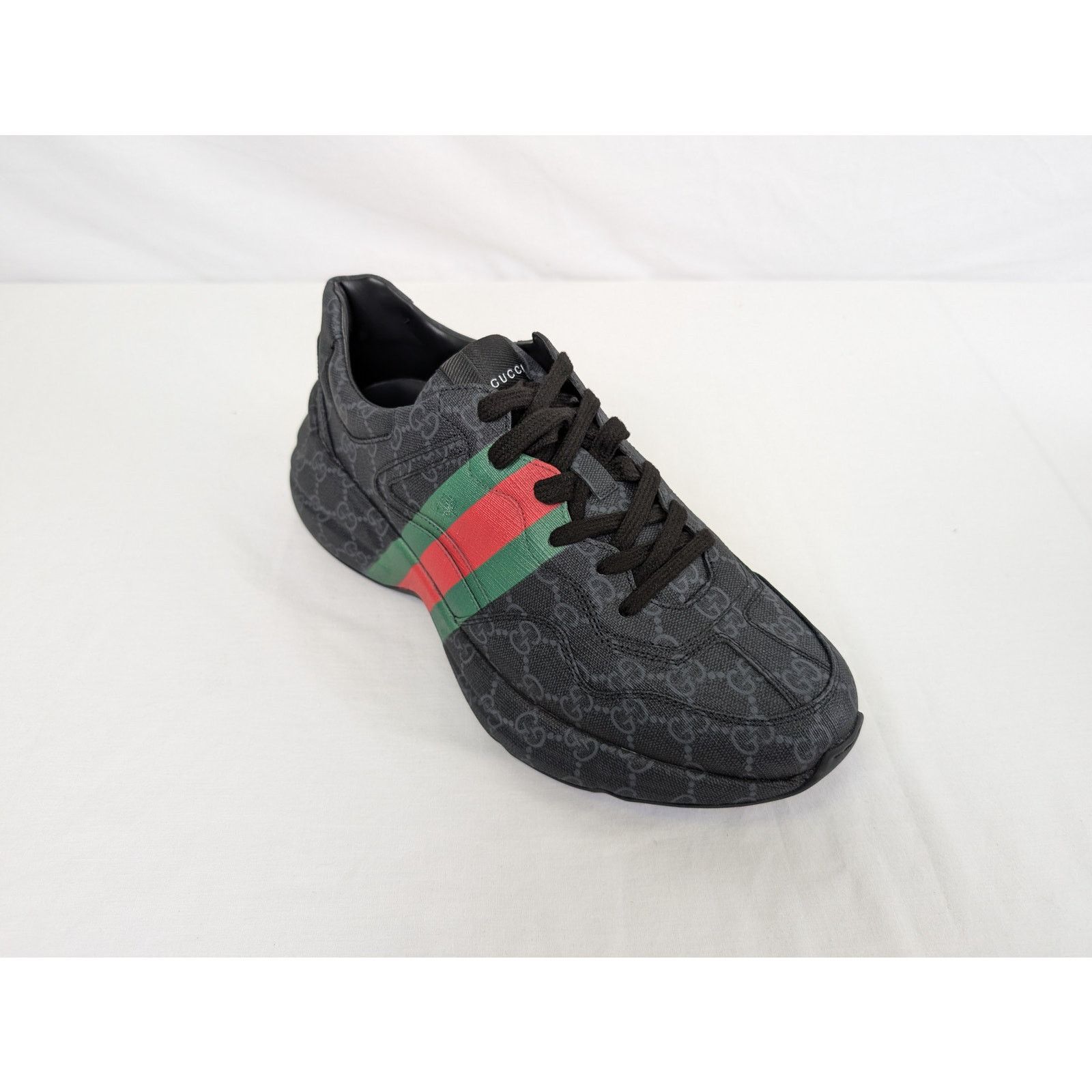 Gucci o1rshd1 Rython Sneakers in Black/Green/Red Size US 11.5 / EU 44-45 - 2 Thumbnail