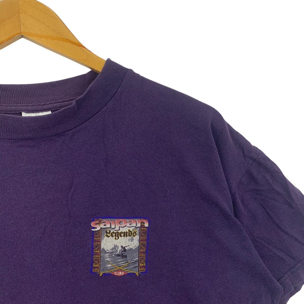 Vintage Vintage 90’ SAIPAN LEGENDS SURF Natural Sun Faded Tee Shirt Size US L / EU 52-54 / 3 - 5 Thumbnail