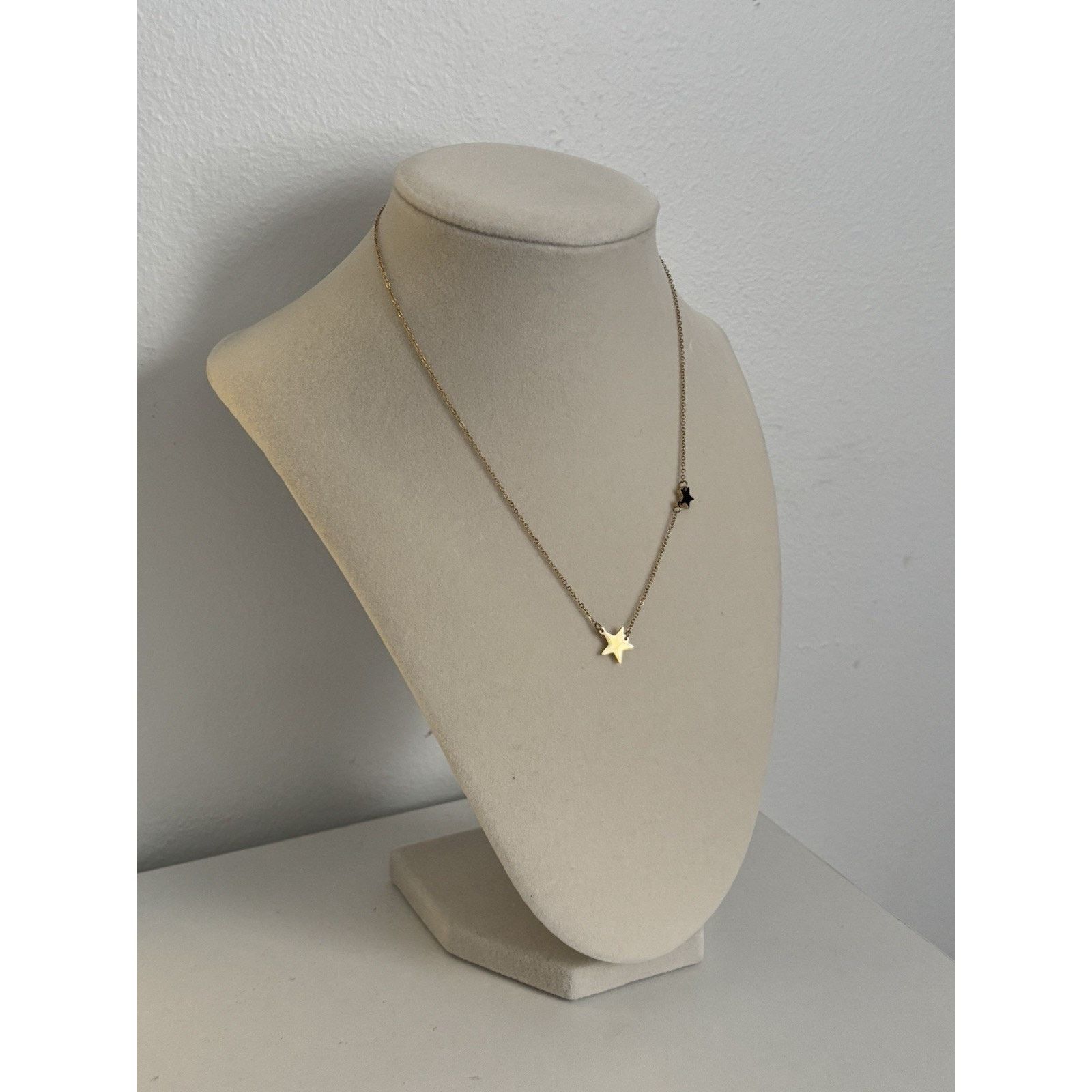 Handmade Gold Star Necklace Stainless Steel Minimal Dainty Pendant Size ONE SIZE - 1 Thumbnail