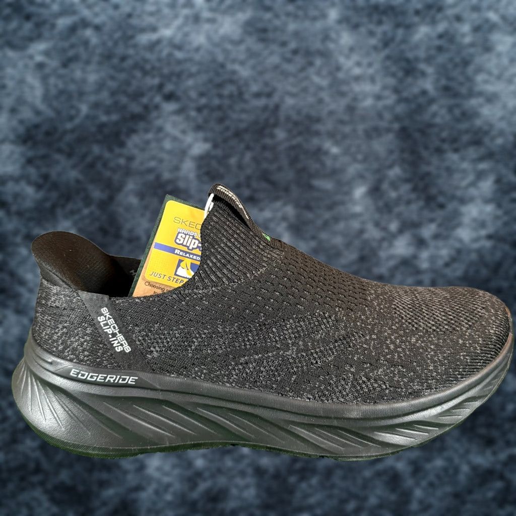SKECHERS Skechers Hands Free Slip-ins Edgeride Commissioner Black Mens 10.5 Shoes Slip-On Comfort Walking Running Casual Sneakers Size US 10 / EU 43 - 1 Thumbnail