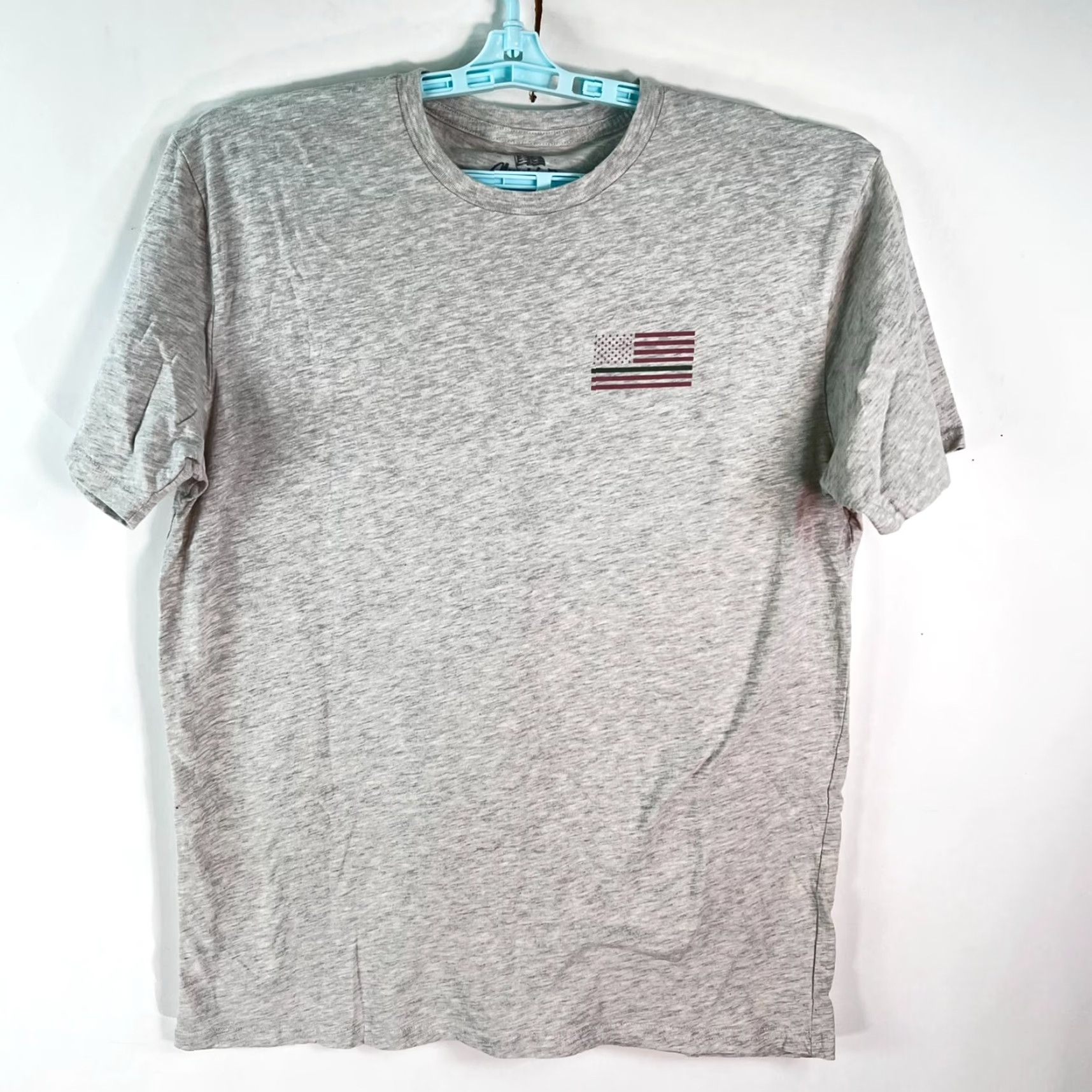 Vintage Support Our Troops American Pride Men's Graphic Print Gray T-Shirt Size XL Men's Size US XL / EU 56 / 4 - 2 Thumbnail