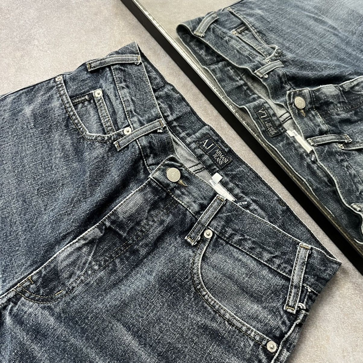 Armani ARMANI VINTAGE METAL LOGO JEANS IF SIX WAS NINE LGB GLAMOUR Size US 32 / EU 48 - 6 Thumbnail