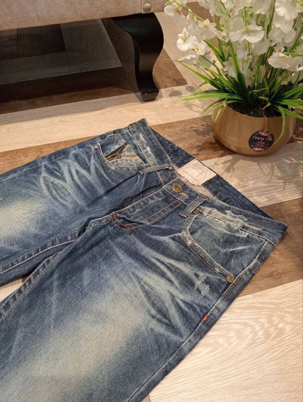 Japanese Brand LOLITA BY CONCERT CLUB WASHED BLUE DENIM JEANS Size US 30 / EU 46 - 4 Thumbnail