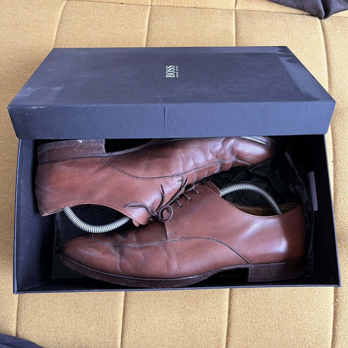 Hugo Boss Hugo Boss Hannover Derby Medium Brown Leather Size US 10 / EU 43 - 10 Thumbnail