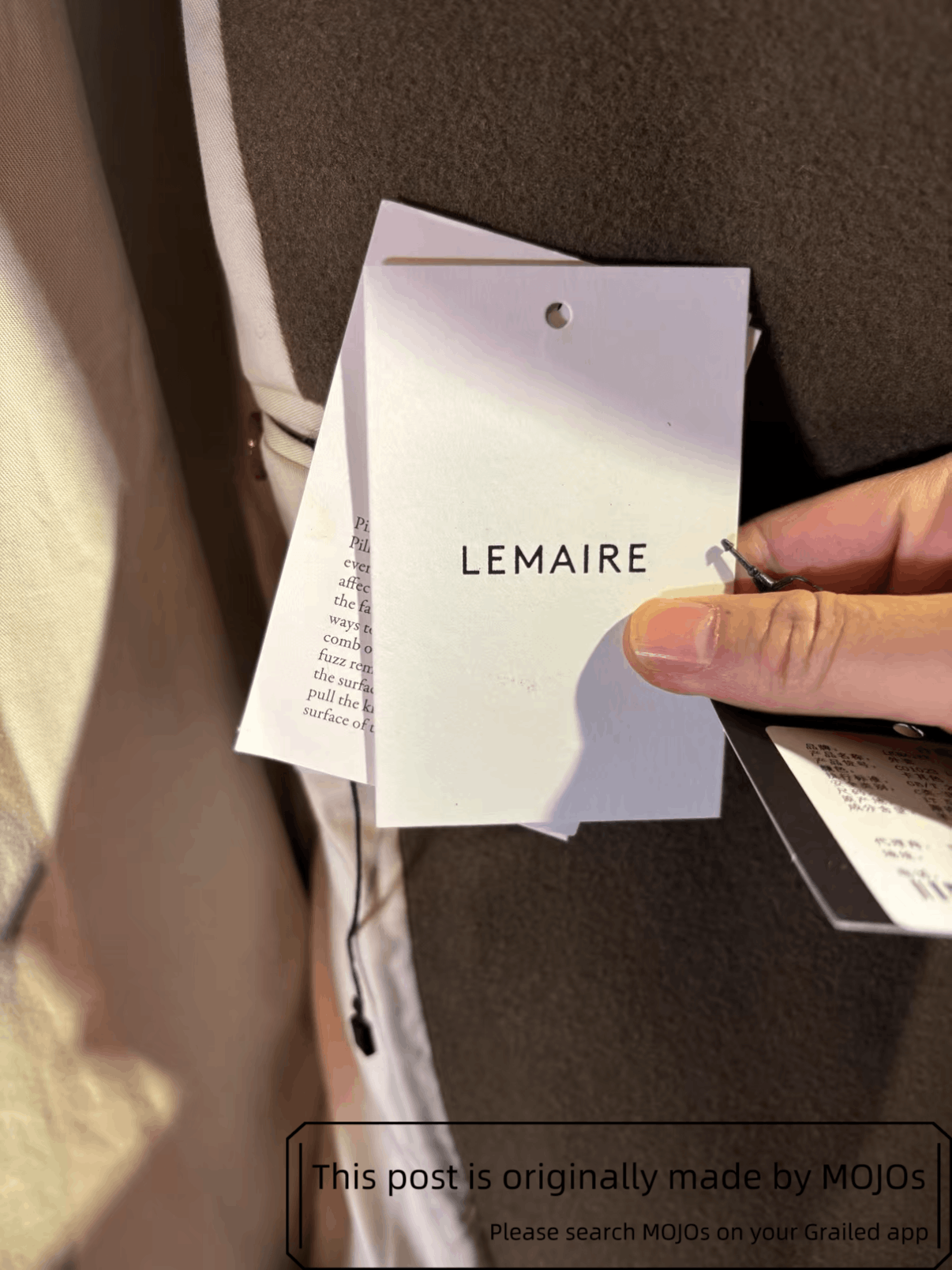 Lemaire Sz 50 Lemaire OS Wool Coat mojos572626 Size US M / EU 48-50 / 2 - 7 Thumbnail