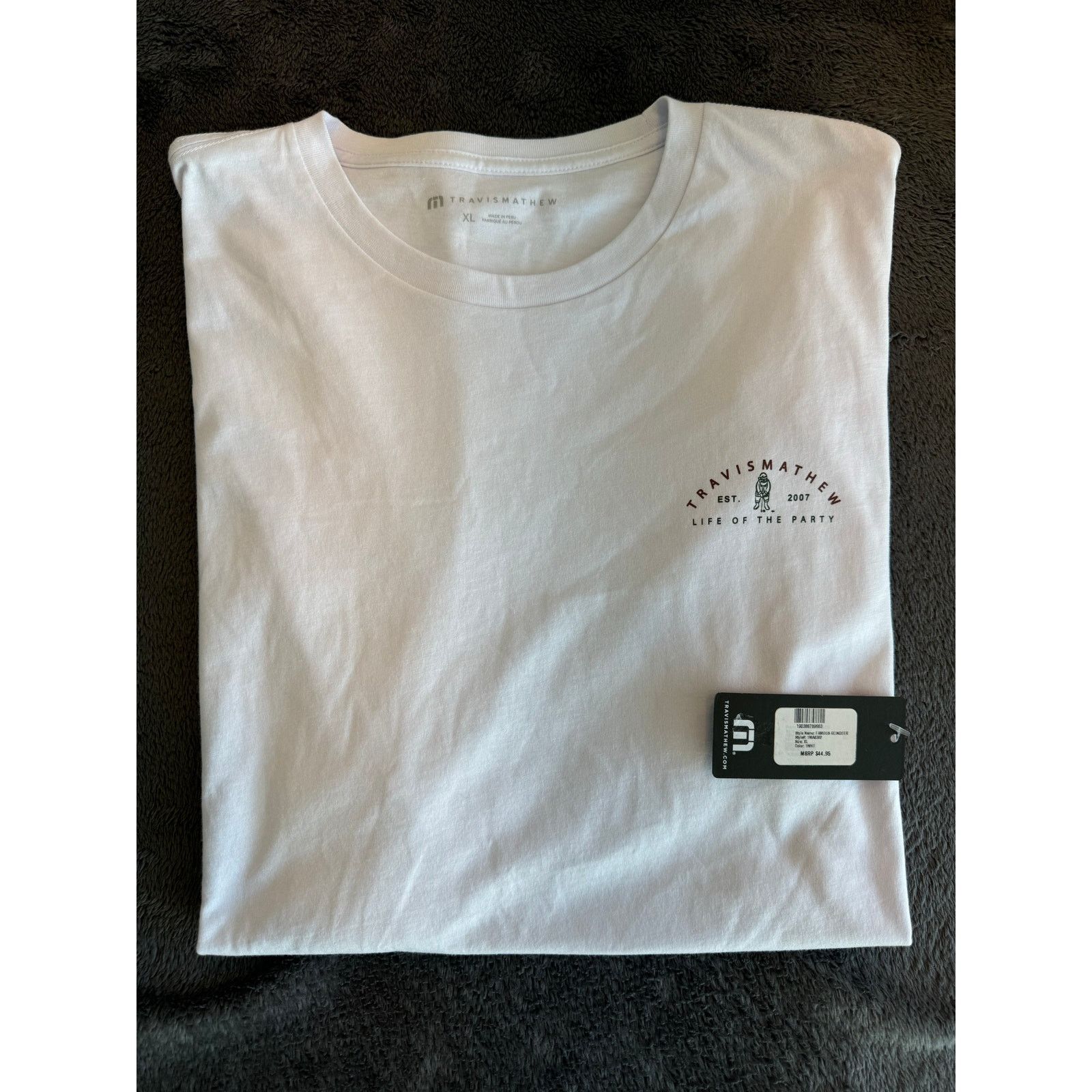 TravisMathew Travis Mathew T-Shirt - Men’s (XL) White Size US XL / EU 56 / 4 - 2 Thumbnail