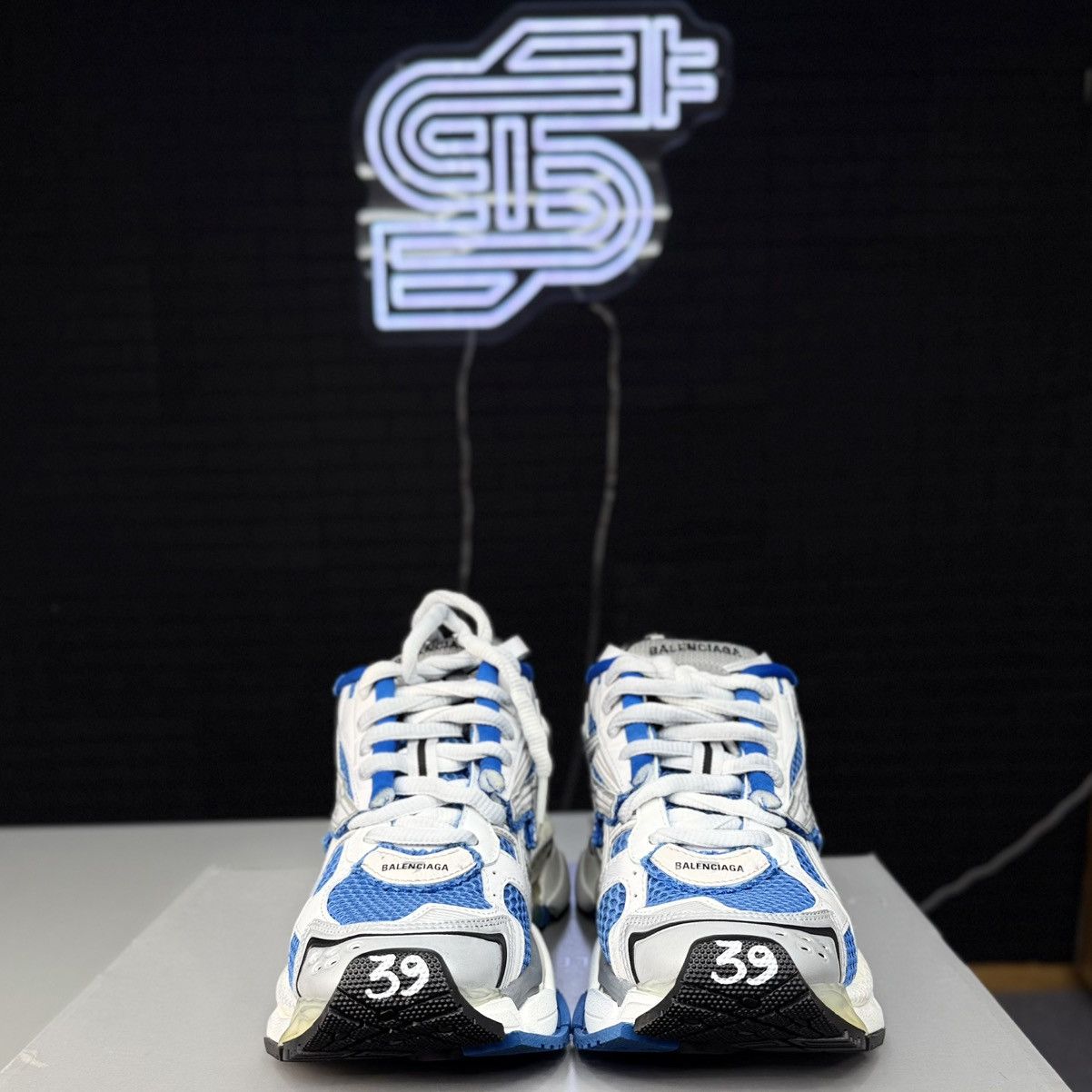 Balenciaga Balenciaga Runner Blue/White Size US 6.5 / EU 39-40 - 5 Thumbnail