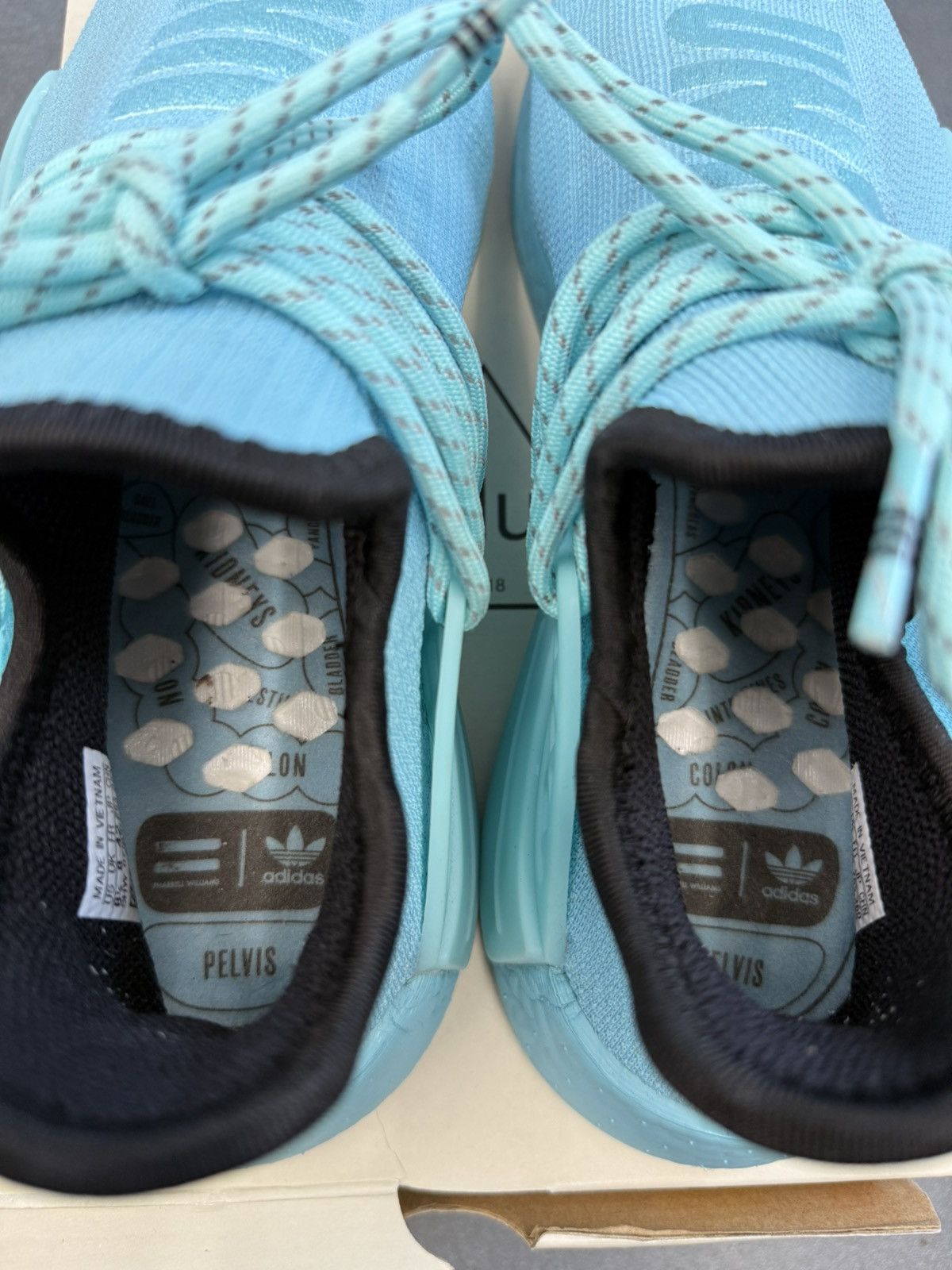 Adidas 2021 Adidas Human Race Hu NMD Pharrell Clear Aqua Size US 8.5 / EU 41-42 - 7 Thumbnail
