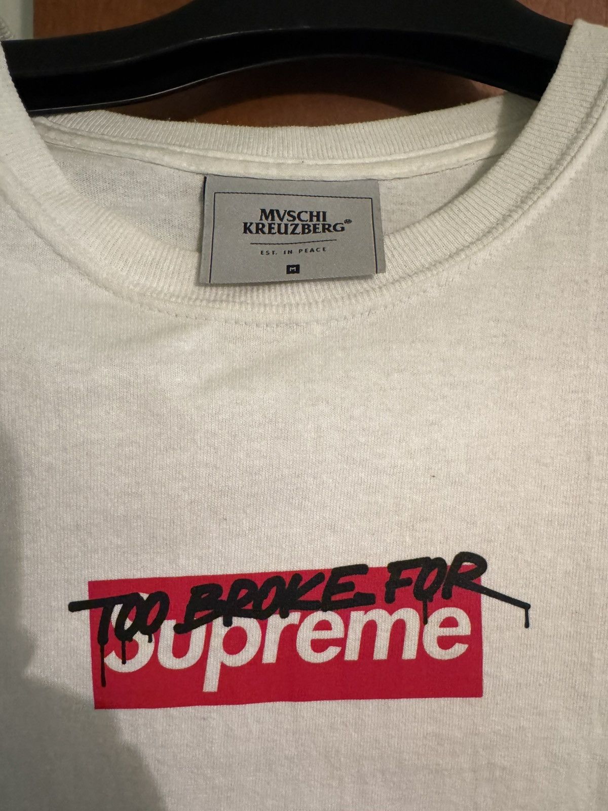 Other Too Broke For Supreme Tee Size US M / EU 48-50 / 2 - 2 Thumbnail
