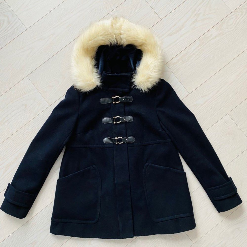 Fur hood coat topshop 2025
