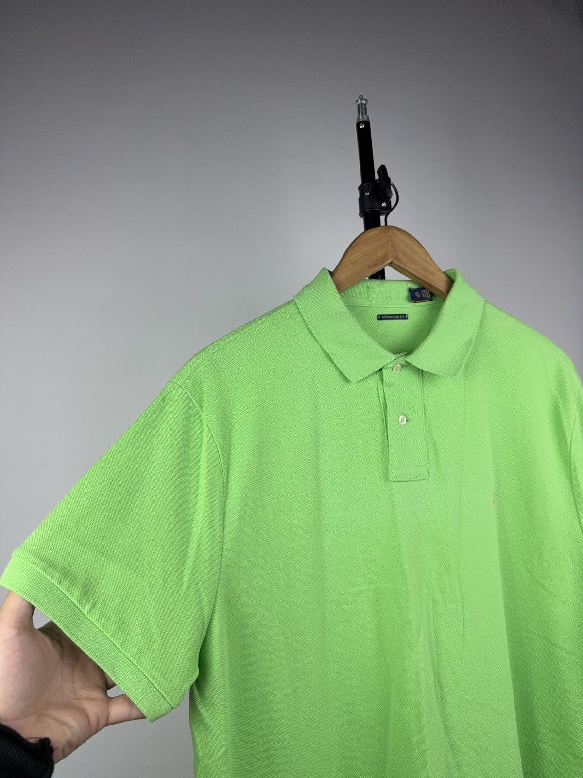 Polo Ralph Lauren Luxury 00s Ralph Lauren Polo lime green custom slim fit XL Size US XL / EU 56 / 4 - 5 Thumbnail