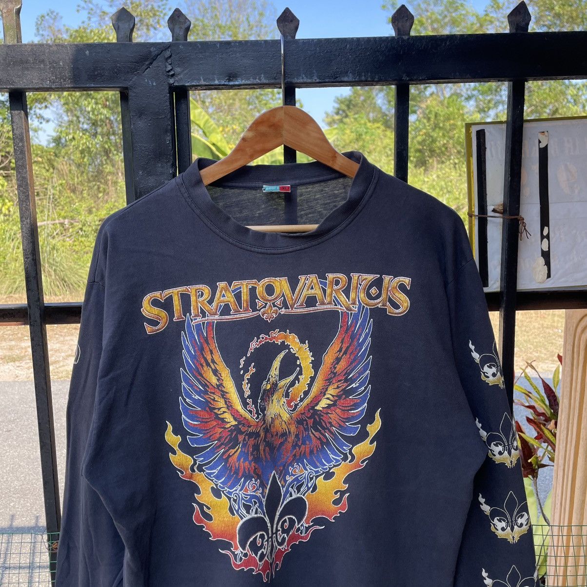Band Tees 🔥Vintage 90s Stratovarius Power Metal Band Distress Tee Size US L / EU 52-54 / 3 - 5 Thumbnail