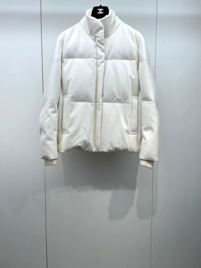 Loro Piana LORO PIANA Classic solid color down cotton jacket Size L / US 10 / IT 46 - 1 Thumbnail