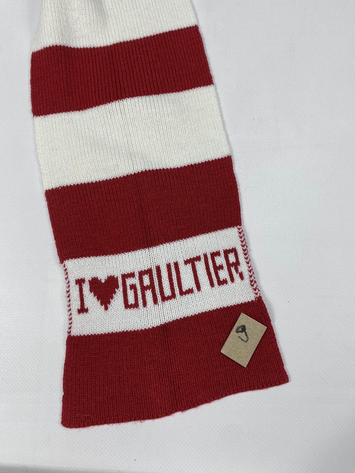 Jean Paul Gaultier 🔥LASTDROP🔥 #9 Jean Paul Gaultier "I❤️Gaultier" striped Scarf Size ONE SIZE - 2 Thumbnail