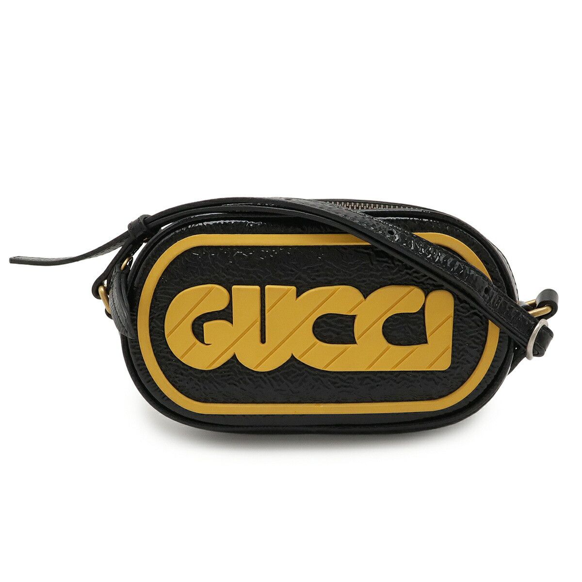 Gucci Gucci Gucci Game Patch Logo Patent Leather Shoulder Bag Enamel Crossbody Bag 524312 DUTY FREE for USA Size ONE SIZE - 1 Thumbnail