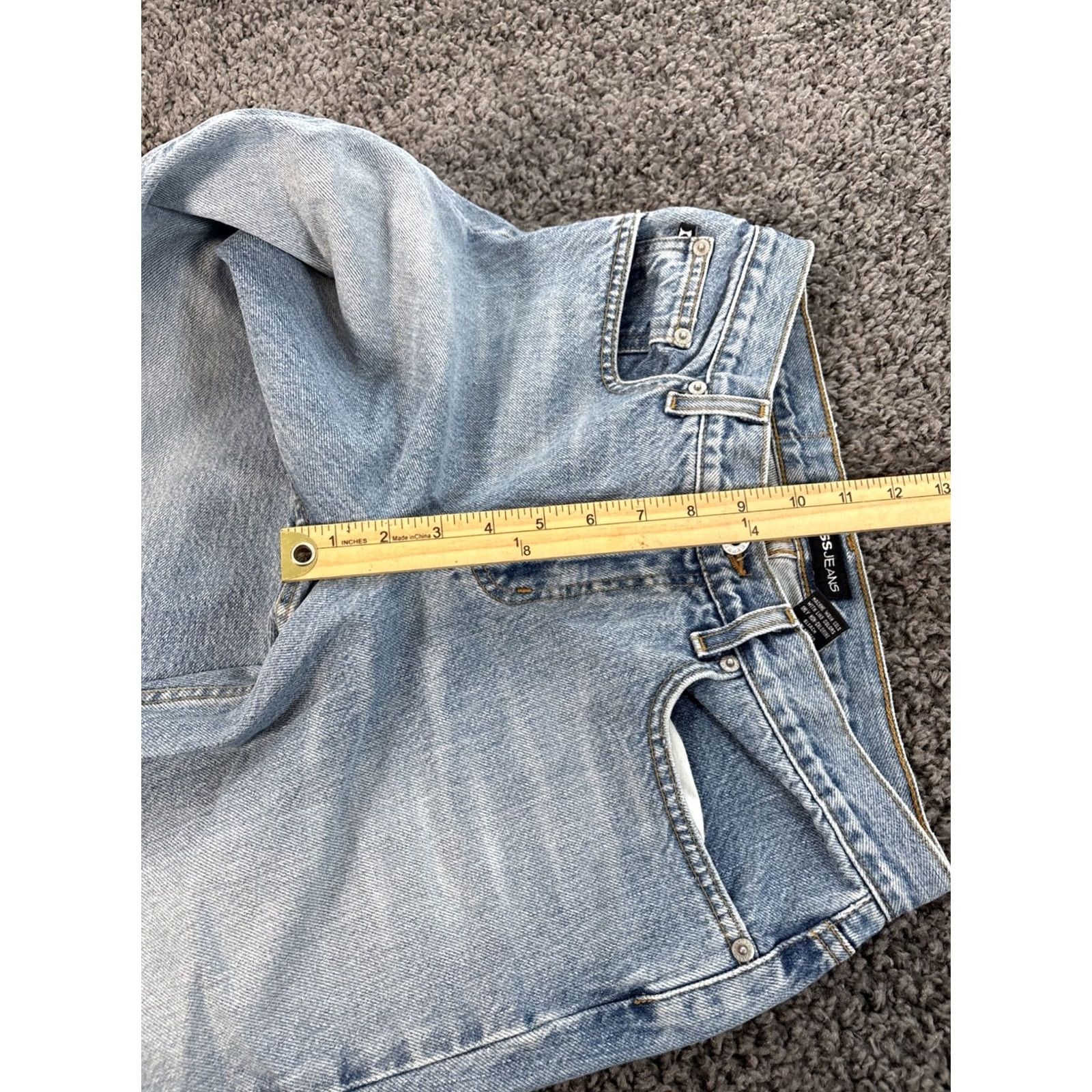 Express VINTAGE Express Jeans Women 90s Y2K Bootcut Flare Low Rise 30x31 Blue Denim Size 30" / US 8 / IT 44 - 5 Thumbnail