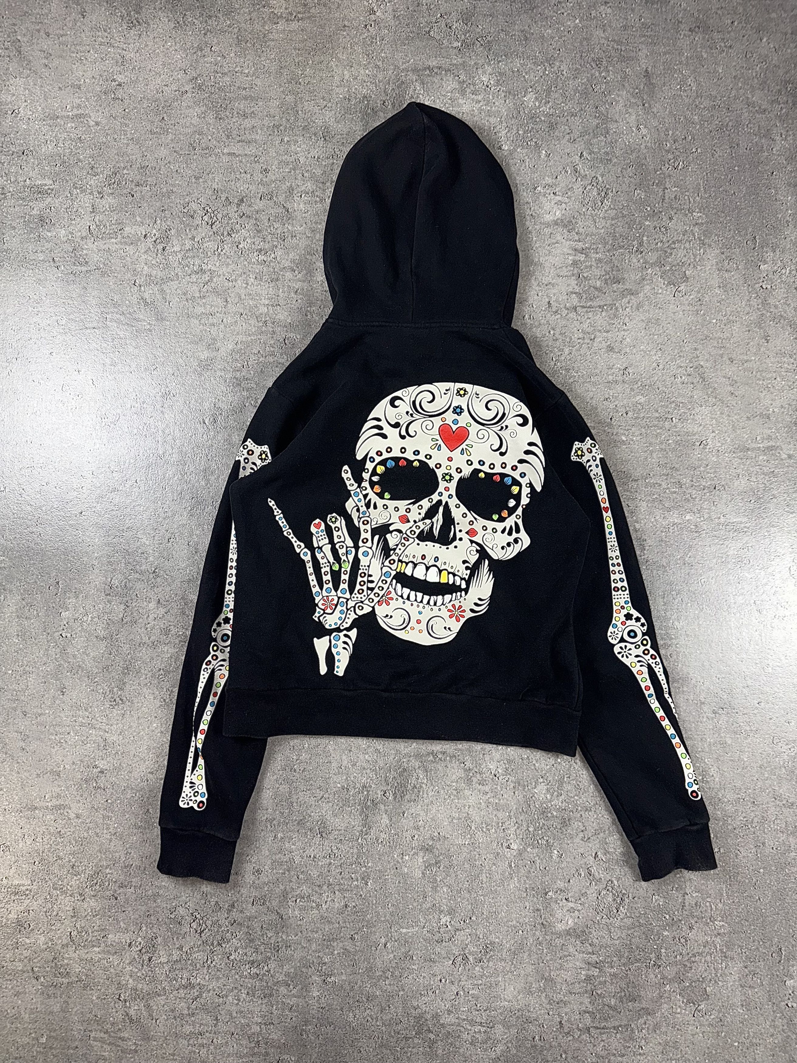 Japanese Brand Vintage Skull Full Zip Hoodie 90/00s Size US M / EU 48-50 / 2 - 2 Thumbnail