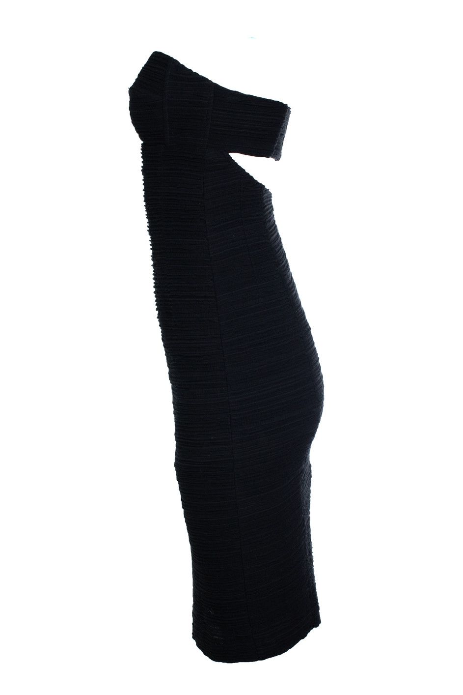 Nanette Lepore Nanette lepore, Strapless ribbed black dress Size XS / US 0-2 / IT 36-38 - 4 Thumbnail