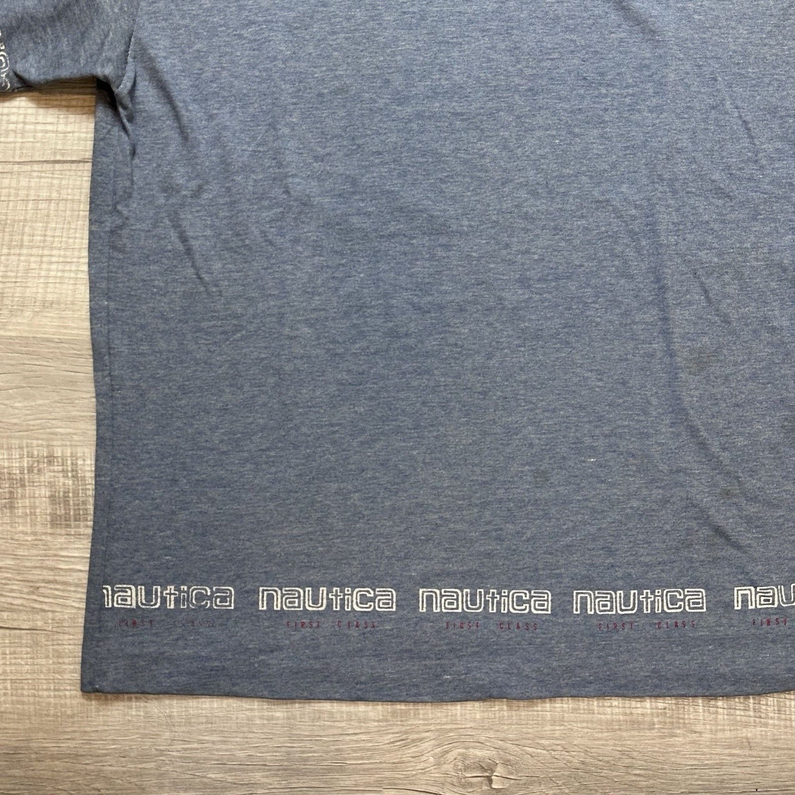 Nautica × Vintage Vintage 90s Nautica Short Sleeve Large Single Stitch T-Shirt Size US L / EU 52-54 / 3 - 2 Thumbnail