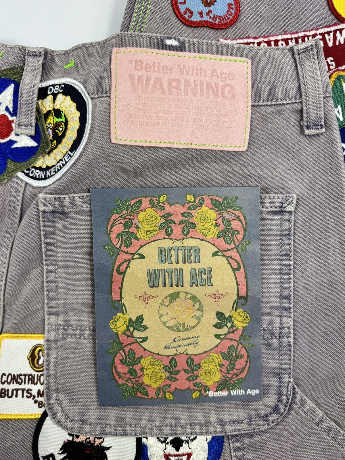 Better With Age GENTLEMENS PATCH WORK CARHARTT CARPENTER TROUSERS Size US 34 / EU 50 - 3 Thumbnail